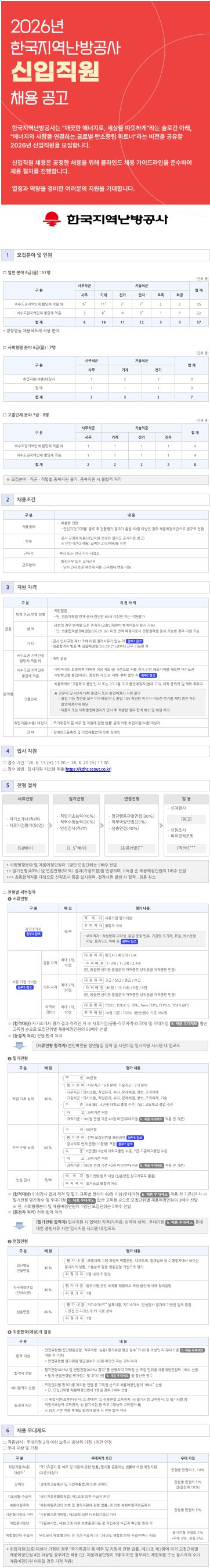 2026년 신입직원 채용